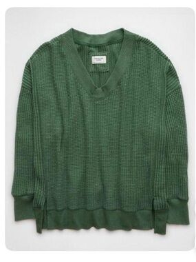 American Eagle Oversized Waffle Knit Sweater